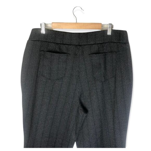Caffe Marrakesh NWT Straight Leg Ponte Trouser 2X Grey Herringbone Print Stretch - Picture 4 of 11